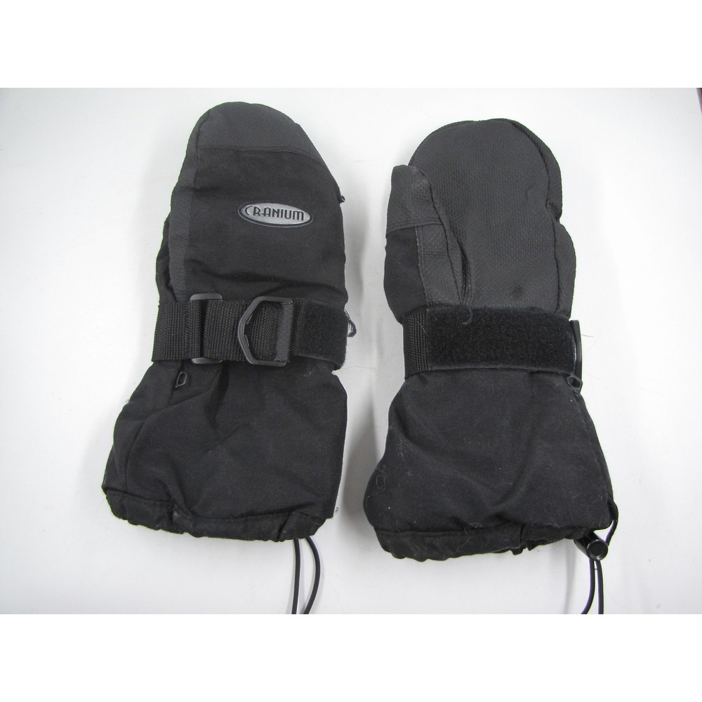 Seirus Cranium Mittens Unisex XS Black Ski Snowboard Gloves W Guard Pad Liner